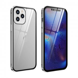 Case For iPhone 12 Pro Max in Silver Full Cover