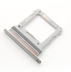 Sim Tray For Samsung Z Flip1 / Z Flip2 SIlver Replacement Card Holder