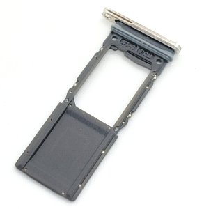 Sim Tray For Samsung Z Fold5 Silver Replacement Dual Card Holder