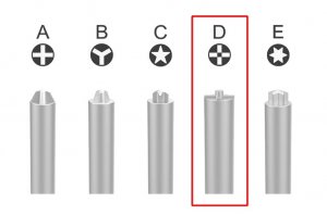 iThor Screwdriver D Pinhead QianLi ToolPlus 2.0mm Convex Cross