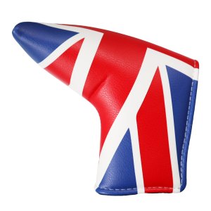 UK Flag PU Leather Putter Head Cover Protector