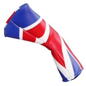 UK Flag PU Leather Putter Head Cover Protector