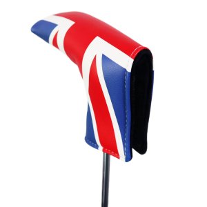 UK Flag PU Leather Putter Head Cover Protector