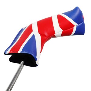 UK Flag PU Leather Putter Head Cover Protector