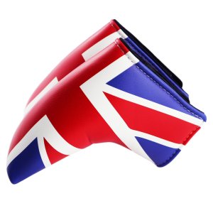 UK Flag PU Leather Putter Head Cover Protector