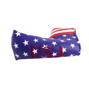 PU Leather USA Flag Golf Putter Club Head Cover Headcover