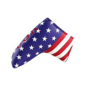 PU Leather USA Flag Golf Putter Club Head Cover Headcover