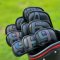 Golf Iron Head Covers With Magnetic Closure Gradient Black 10 Pcs