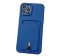 Silicone Card Holder Protection Case For iPhone 15 Pro Max in Navy