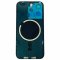 Glass Back For iPhone 15 Pro Blue Titanium Battery Door Camera Lens  Bezel Magnetism Ring + Metal Plate Plain Without Logo