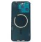 Glass Back For iPhone 15 Pro Max Blue Titanium Battery Door Camera Lens Bezel Magnetism Ring + Metal Plate Plain Without Logo