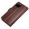 Flip Case For iPhone 11 Pro Max Luxury PU Leather Magnetic Card Holder Brown