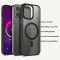 Case For iPhone 15 Pro Black Ash Deep Space Smart Charging Silicone Cover