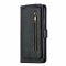 Flip Case For iPhone 13 Wallet with Zip and Card Holder Black