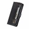 Flip Case For iPhone 13 Wallet with Zip and Card Holder Black