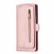 Flip Case For iPhone 13 Pro Max Wallet with Zip and Card Holder Pink