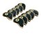 Leather Golf Club Headcovers Irons Set 10 Pcs Club Iron Head Covers in Black