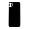 Glass Back For iPhone 11 Plain in Black