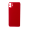 Glass Back For iPhone 11 Plain in Red