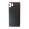 Glass Back For iPhone 11 Pro Max Plain in Black