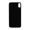 Glass Back For iPhone X Plain in Black