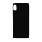 Glass Back For iPhone XS Plain in Black