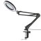 Magnifying Lamp 8X Magnifier Glass Flexible Light Desk Clamp For Phone Repair