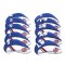 Golf Club Iron Head Covers Protector Headcover Set British in Blue 10 Pcs