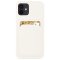 Case For iPhone 12 Pro Max With Silicone Card Holder White