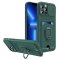 Case For iPhone 13 Pro Green with Magnetic Ring Holder Camera Shutter