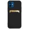 Case For iPhone 11 Pro With Silicone Card Holder Black