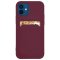 Case For iPhone 13 With Silicone Card Holder Plum