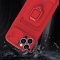 Case For iPhone 13 Pro Red Multi Function with Magnetic Ring Holder Camera