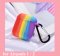 Case For Apple Airpods with Hanger Hole For LED Gay Pride Silicone Rainbow