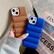 Case For iPhone 13 Pro Blue Puffer Down Jacket