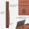 Case For iPhone 12 Pro Max 6.7 Brown Luxury PU Leather Wallet Flip Card Cover