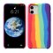 Case For iPhone 13 Pro Gay Pride Rainbow Multicoloured Liquid Silicone Cover