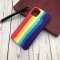 Case For iPhone X XS Gay Pride Rainbow Multicoloured Liquid Silicone