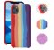 Case For iPhone X XS Gay Pride Rainbow Multicoloured Liquid Silicone