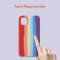 Case For iPhone X XS Gay Pride Rainbow Multicoloured Liquid Silicone