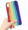 Case For iPhone X XS Gay Pride Rainbow Multicoloured Liquid Silicone