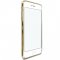 Case For iPhone 6 Plus 6s Plus Clear Silicone With Gold Edge