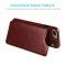 Case For iPhone 14 Plus 15 Plus in Red Flip Leather Multi Card Holder