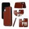 Case For iPhone 14 Plus 15 Plus in Red Flip Leather Multi Card Holder