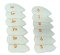 Leather Golf Club Headcovers Irons Set 12 Pcs Club Iron Head Covers in White