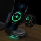 Wireless Charging For iPhone Watch and Pods Desktop Stand 3 in 1 Black