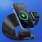 Wireless Charging For iPhone Watch and Pods Desktop Stand 3 in 1 Black