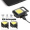 Rechargeable Emergency LED Flood Light Magnet Stand Hook Keyring Camping Fishing