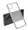 Case For iPhone 11 Clear Silicone With Silver Edge