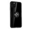 Case For iPhone 11 Pro Max Black Clear With Magnetic Ring Holder Stand